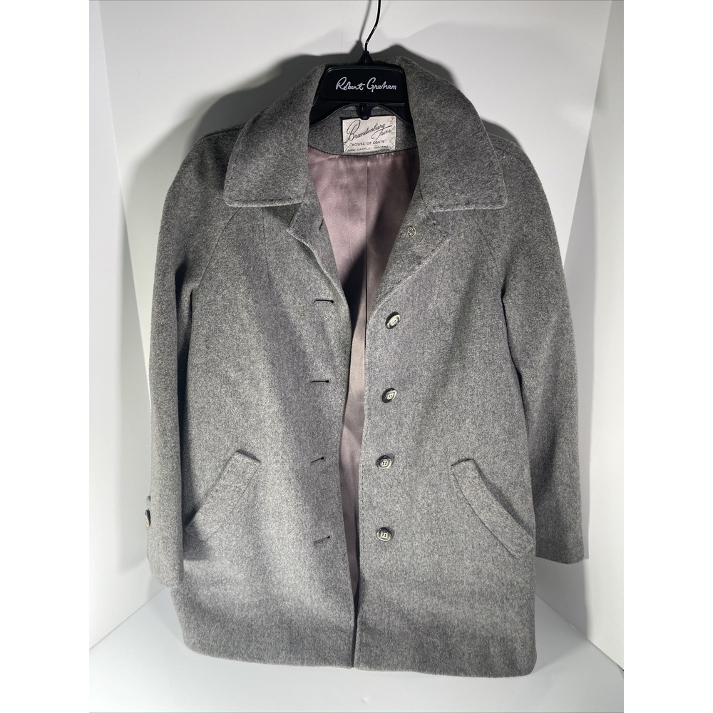 Fashionbilt Casuals Brandenburg Women MED Jacket Pea Coat 100% Wool Vintage Gray